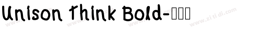 Unison Think Bold字体转换